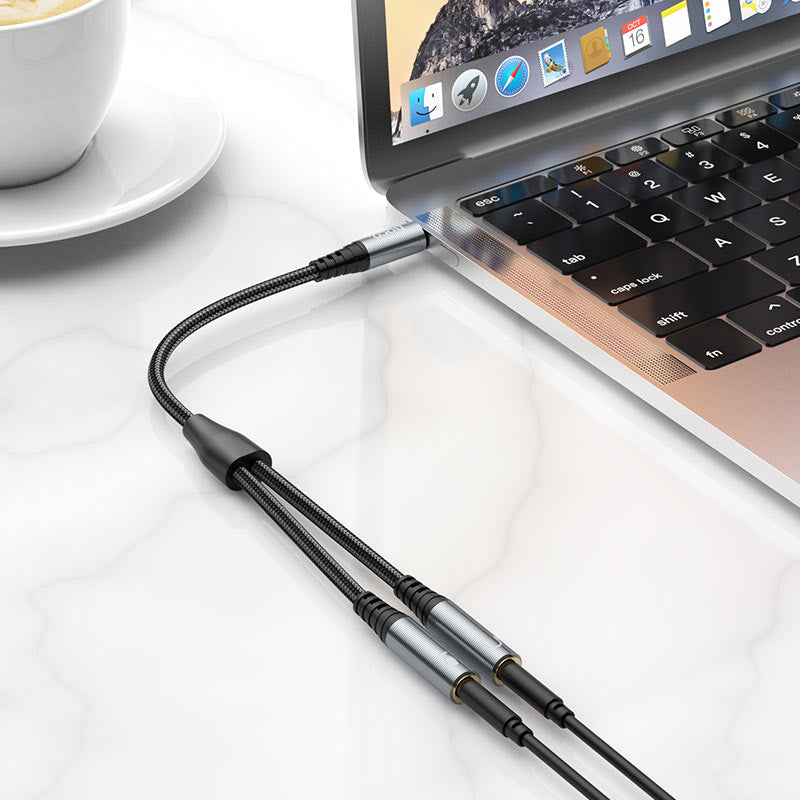 HOCO 2-in-1 3.5 Audio Cable Male to 2 Female UPA21