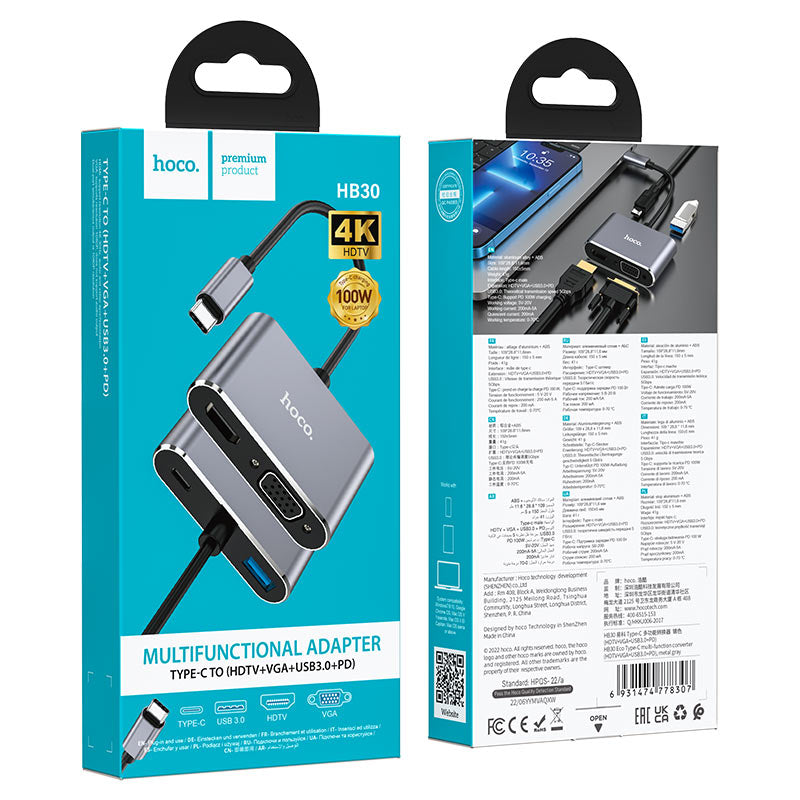 HOCO Multifunctional Adapter HB30