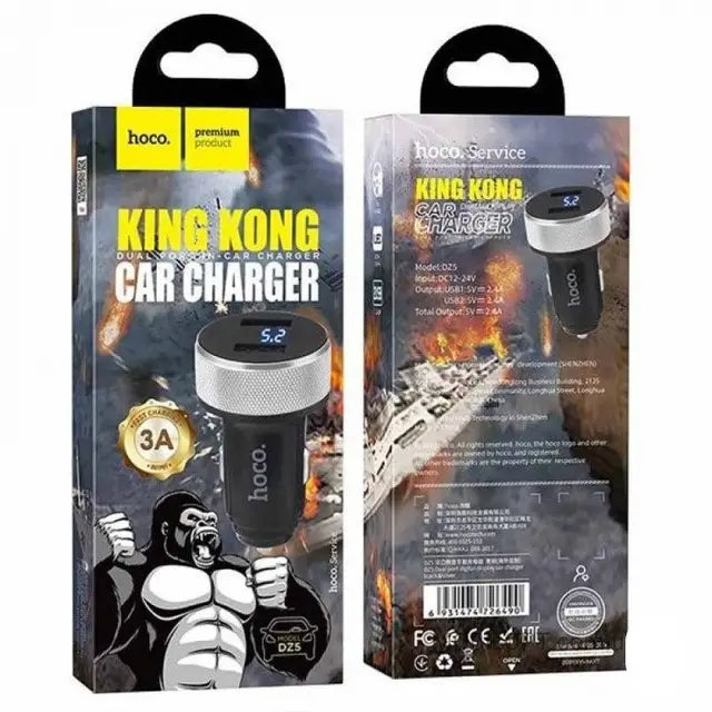 HOCO King Kong Dual USB Port Car Charger DZ5