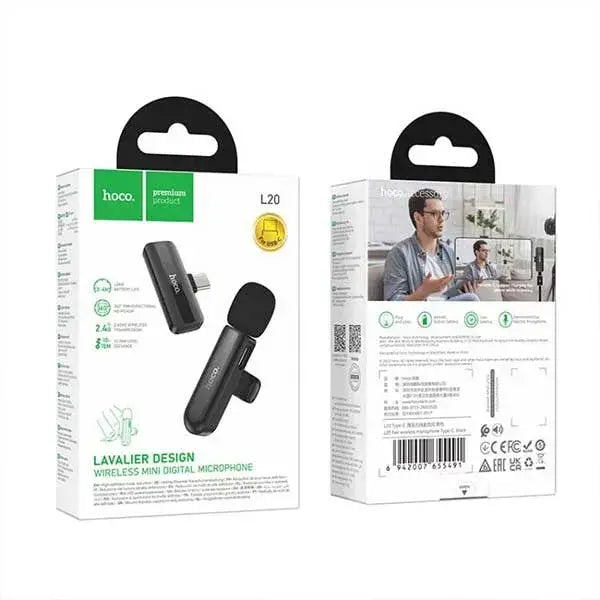 HOCO type-c wireless mini digital microphone L20