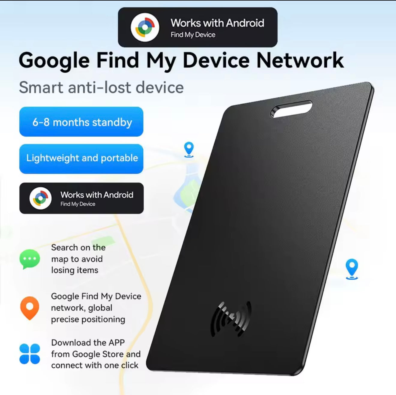HOCO Smart GPS Tracker Card (Android)