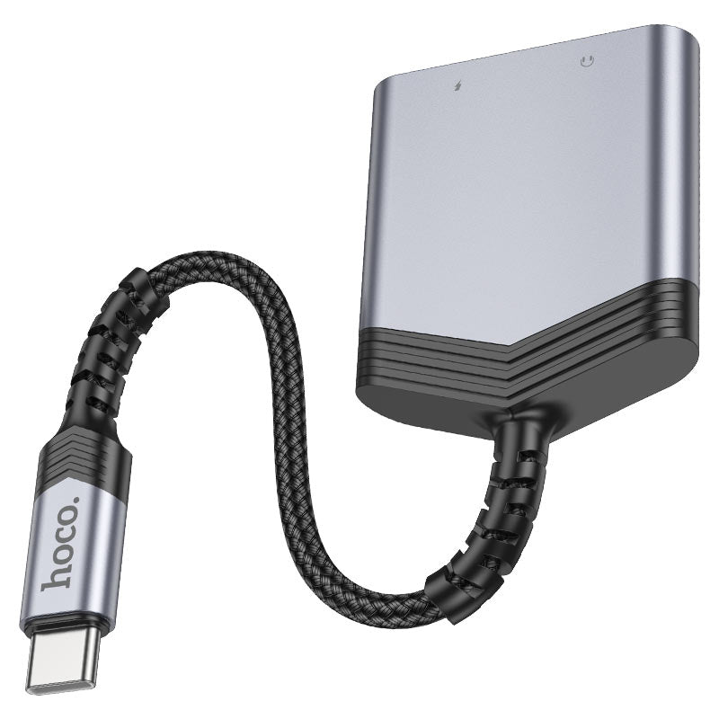 HOCO 2-in-1 USB-C to USB-C & 3.5mm Female LS39