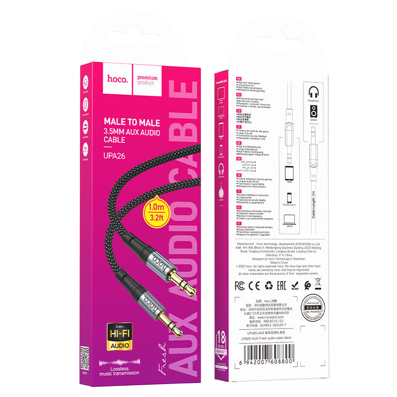HOCO Aux Male to Male 3.5mm UPA26