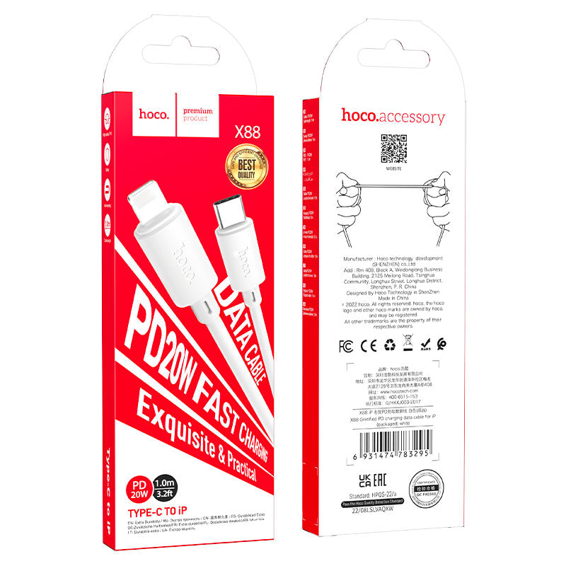 HOCO Cable Type-c to Lightning X88