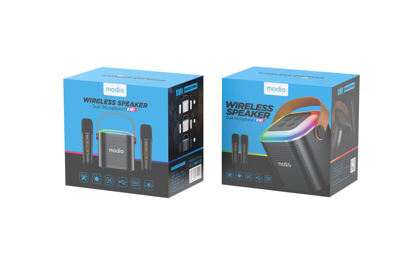 MODIO Wireless Speaker Dual Microphones D101
