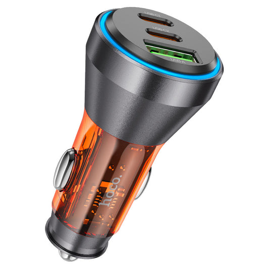 HOCO Car Charger Three Ports Fast Charger Z12D