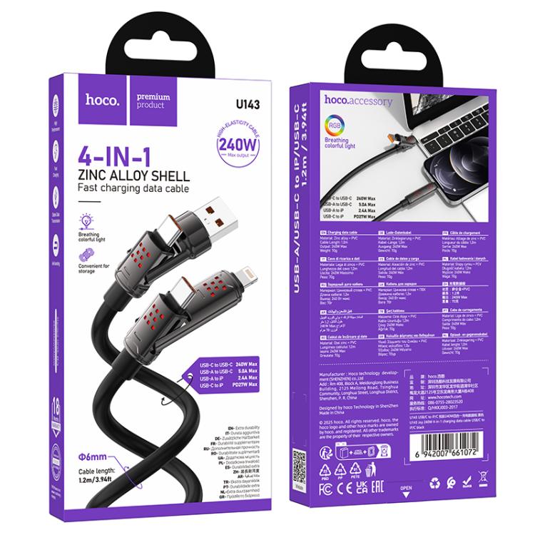 HOCO 4 In 1 Cable 240W U143
