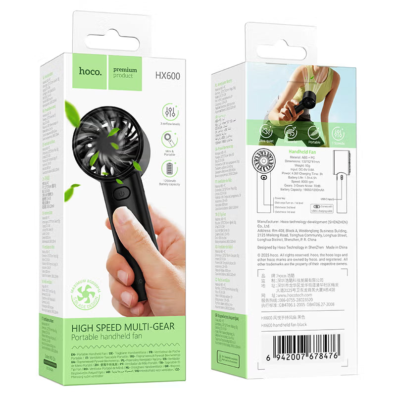 HOCO Mini Portable Fan