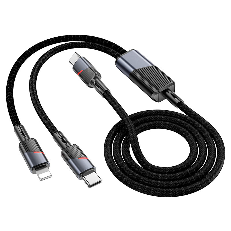HOCO 2-in-1 USB-C to USB-C+iPhone U139