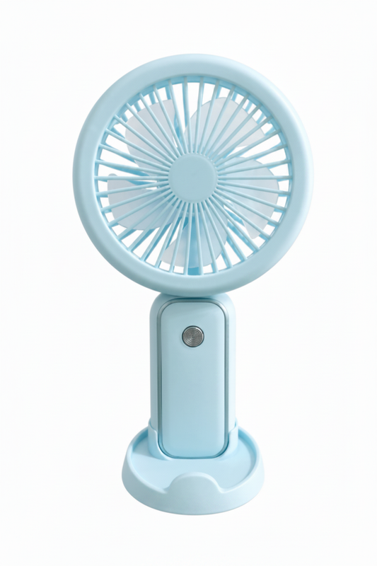 Mini Fan - Light Blue White Background