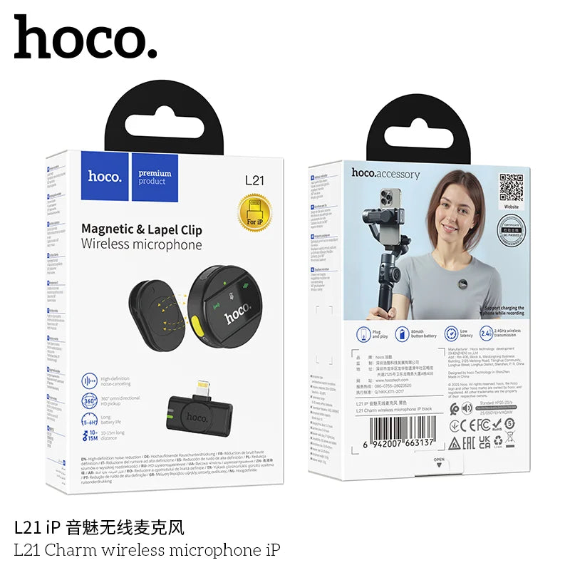 HOCO Wireless Microphone Apple L21