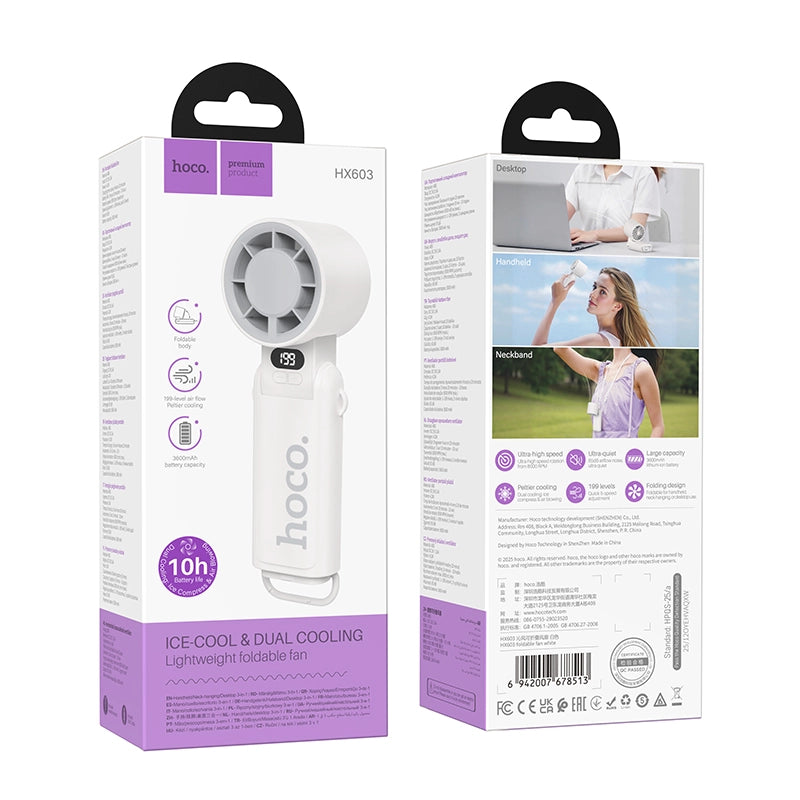 HOCO Lightweight Foldable Fan